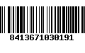 Código de Barras 8413671030191