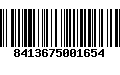 Código de Barras 8413675001654