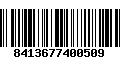 Código de Barras 8413677400509