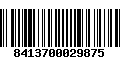 Código de Barras 8413700029875