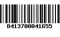 Código de Barras 8413700041655