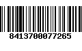 Código de Barras 8413700077265