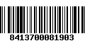 Código de Barras 8413700081903