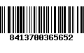 Código de Barras 8413700365652