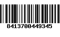 Código de Barras 8413700449345