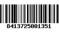 Código de Barras 8413725001351