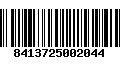 Código de Barras 8413725002044