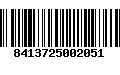 Código de Barras 8413725002051