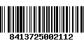 Código de Barras 8413725002112