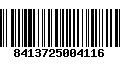 Código de Barras 8413725004116