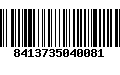 Código de Barras 8413735040081