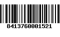 Código de Barras 8413760001521