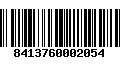 Código de Barras 8413760002054