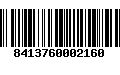 Código de Barras 8413760002160