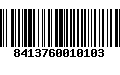 Código de Barras 8413760010103