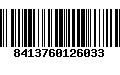 Código de Barras 8413760126033