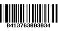 Código de Barras 8413763003034