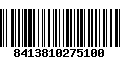 Código de Barras 8413810275100