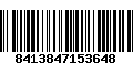 Código de Barras 8413847153648