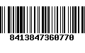 Código de Barras 8413847360770