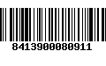 Código de Barras 8413900080911