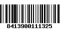 Código de Barras 8413900111325