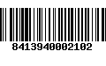 Código de Barras 8413940002102