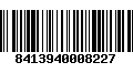 Código de Barras 8413940008227