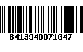 Código de Barras 8413940071047