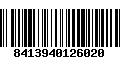 Código de Barras 8413940126020