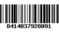 Código de Barras 8414037928091