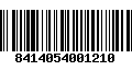 Código de Barras 8414054001210