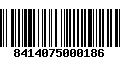 Código de Barras 8414075000186