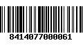 Código de Barras 8414077000061