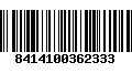 Código de Barras 8414100362333
