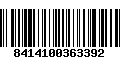 Código de Barras 8414100363392