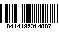 Código de Barras 8414192314807