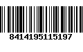 Código de Barras 8414195115197