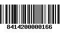 Código de Barras 8414200000166