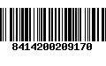 Código de Barras 8414200209170