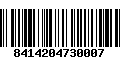 Código de Barras 8414204730007