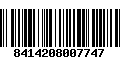 Código de Barras 8414208007747