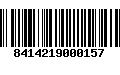 Código de Barras 8414219000157