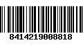 Código de Barras 8414219008818