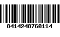 Código de Barras 8414248760114