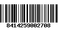 Código de Barras 8414259002708