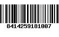 Código de Barras 8414259181007