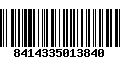 Código de Barras 8414335013840