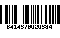 Código de Barras 8414370020384