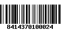 Código de Barras 8414370100024